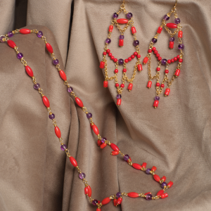 orecchini corallo rosso