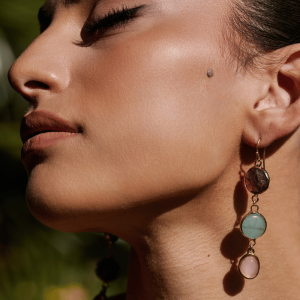 orecchini di agata verde